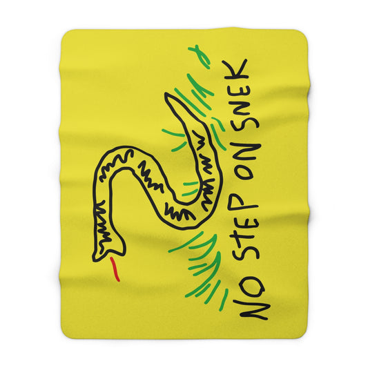 No Step On Snek - Sherpa Fleece Blanket