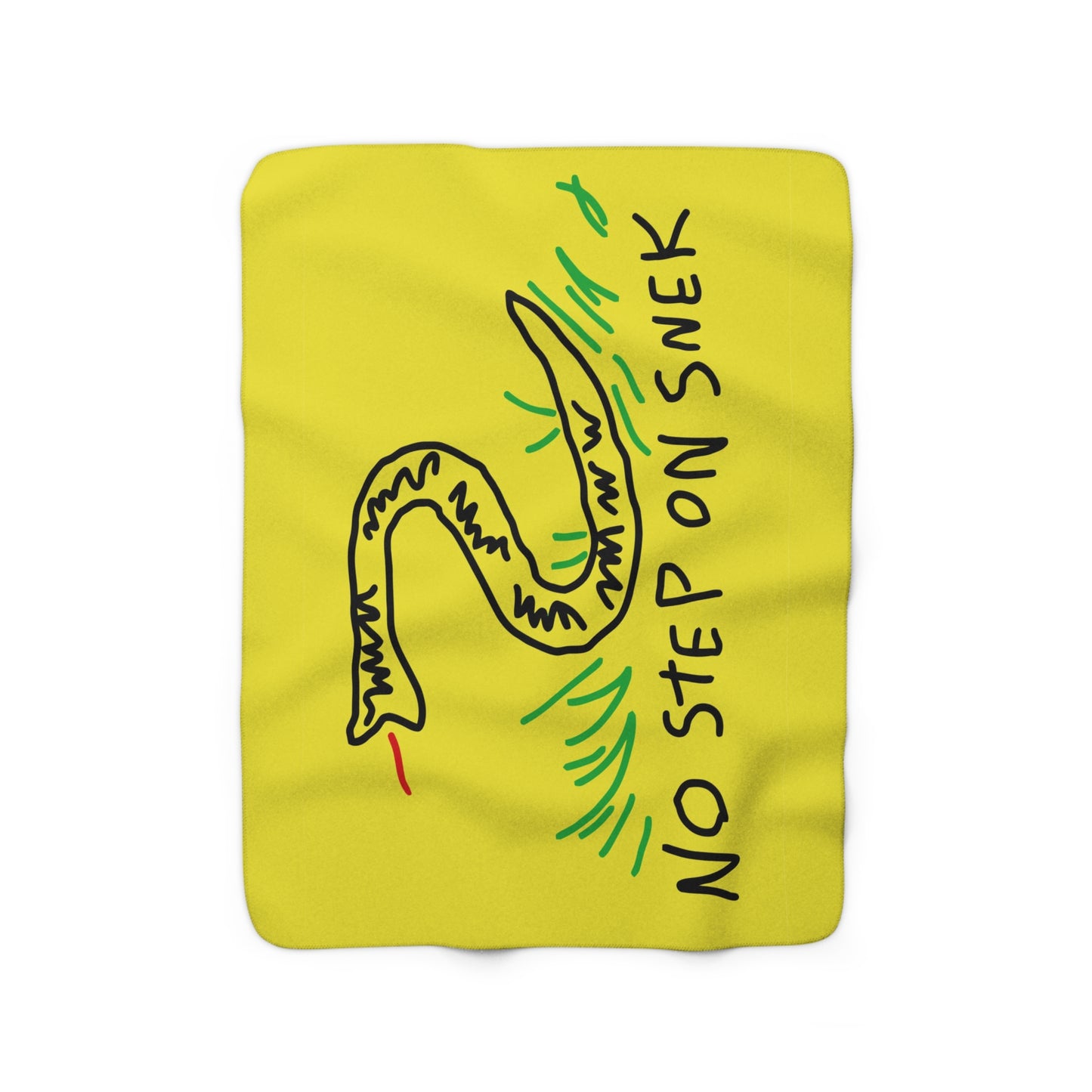 No Step On Snek - Sherpa Fleece Blanket