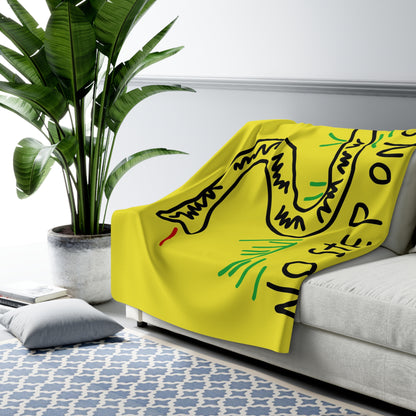 No Step On Snek - Sherpa Fleece Blanket