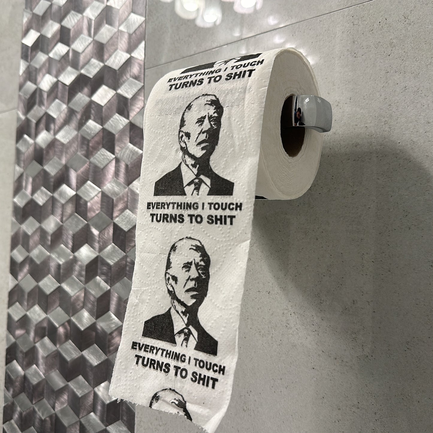 Joe Biden Toilet Paper "Everything I touch turns to shit"